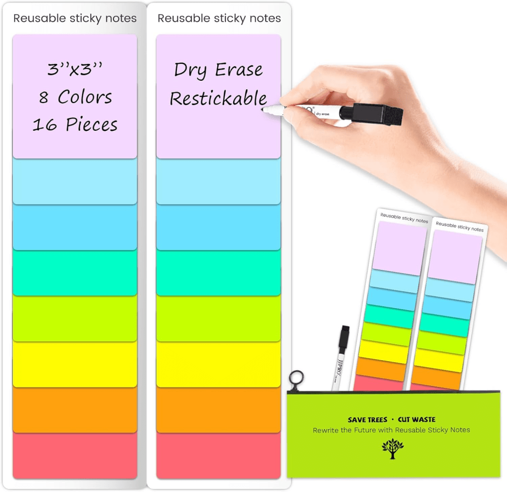 eco-friendly reusable sticky note