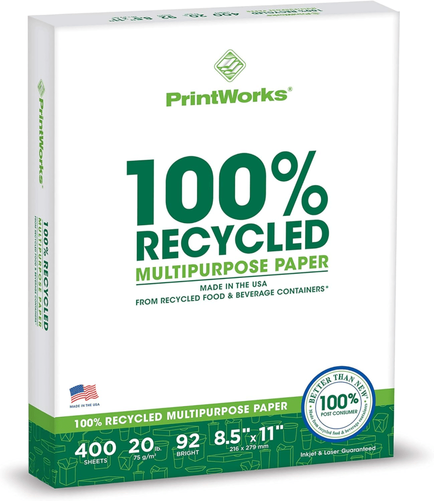 eco-friendly recycled paper