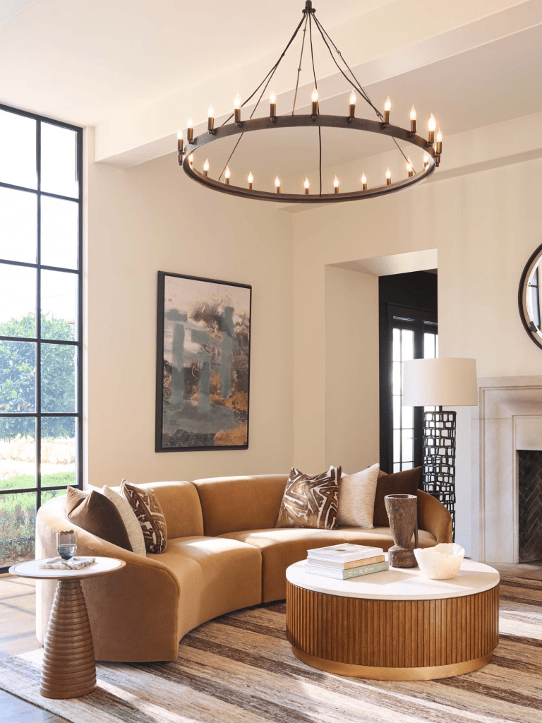 curved sculptural forms photo alt="Home Decor & Design Ideas Fall/Winter 2025 living room"
